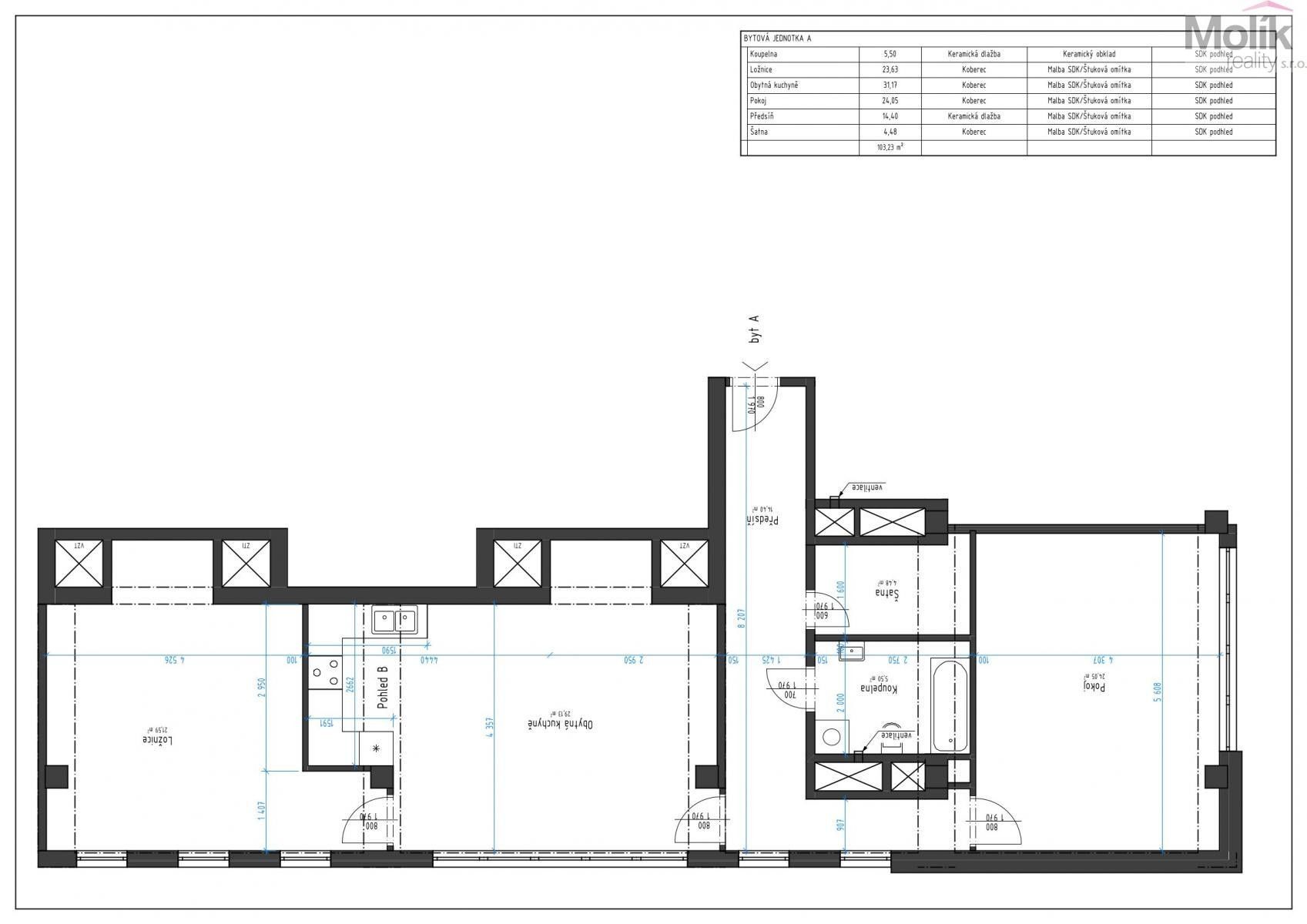 Pronájem bytu 3+kk 103 m² - foto 12