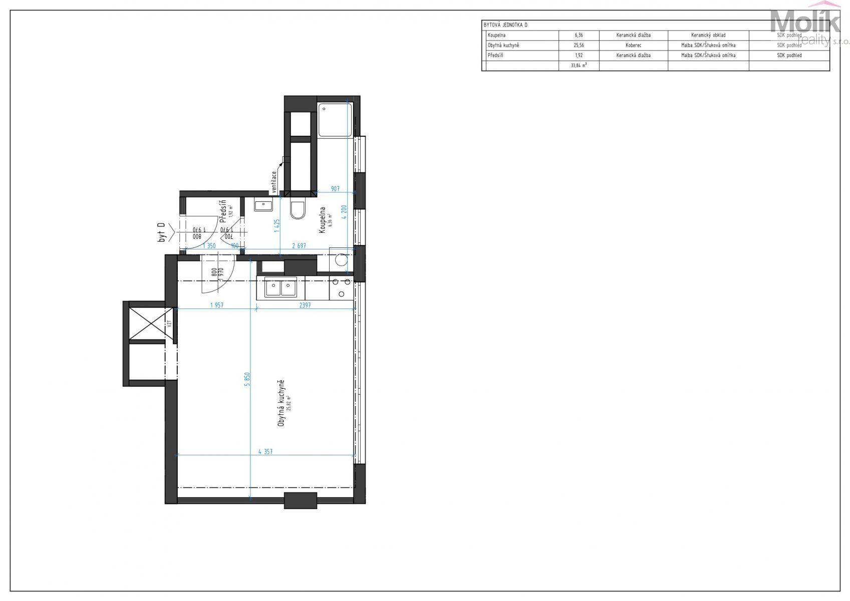 Pronájem bytu 1+kk 34 m² - foto 8