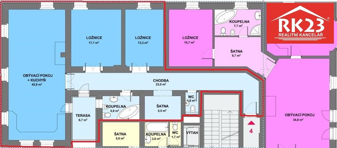 Prodej bytu 3+kk 113 m² - foto 3