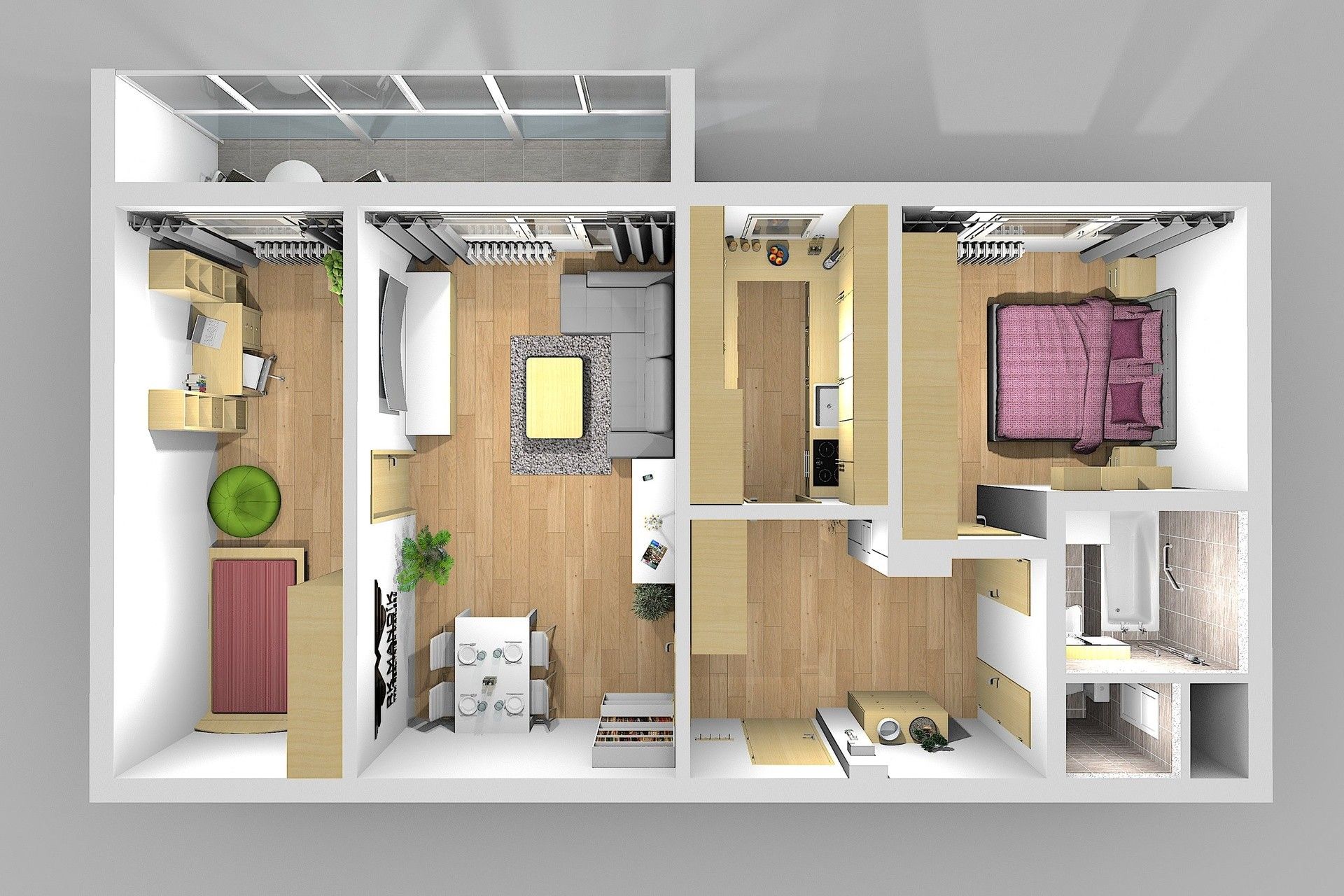 Pronájem bytu 3+1 63 m² - foto 20
