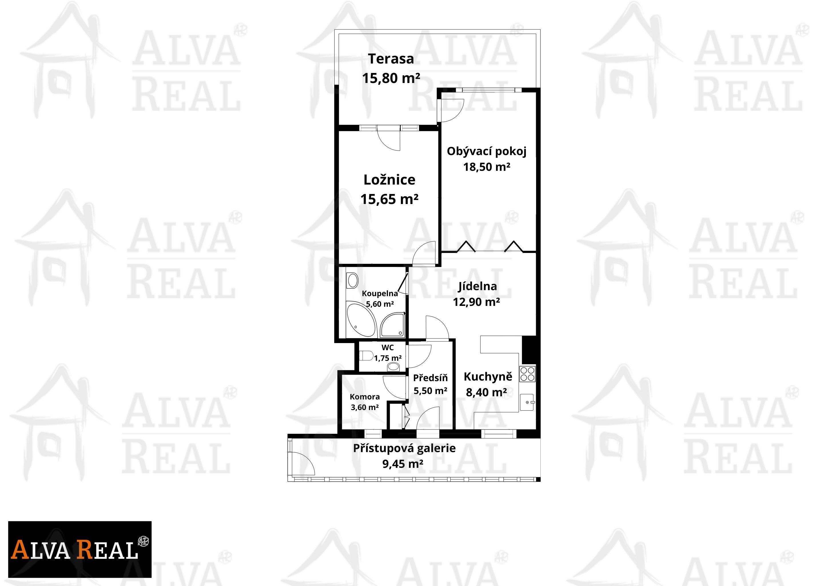 Prodej bytu 2+1 72 m² - foto 2