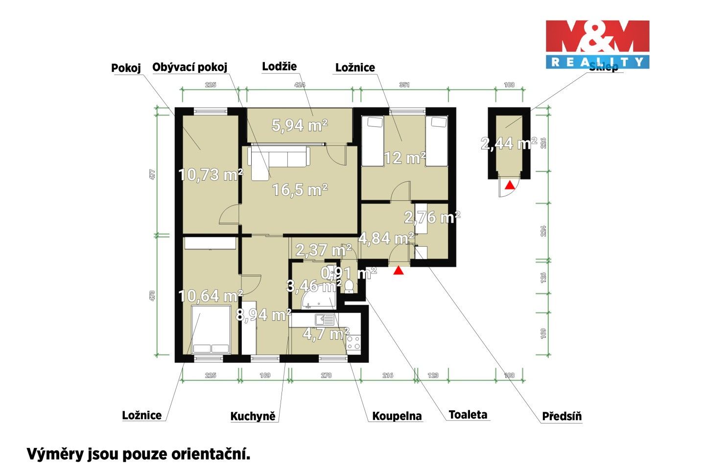 Prodej bytu 4+1 79 m² - foto 18