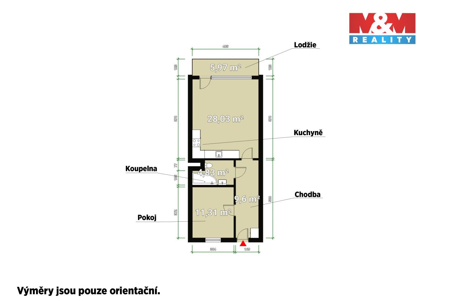 Pronájem bytu 2+kk 54 m² - foto 22
