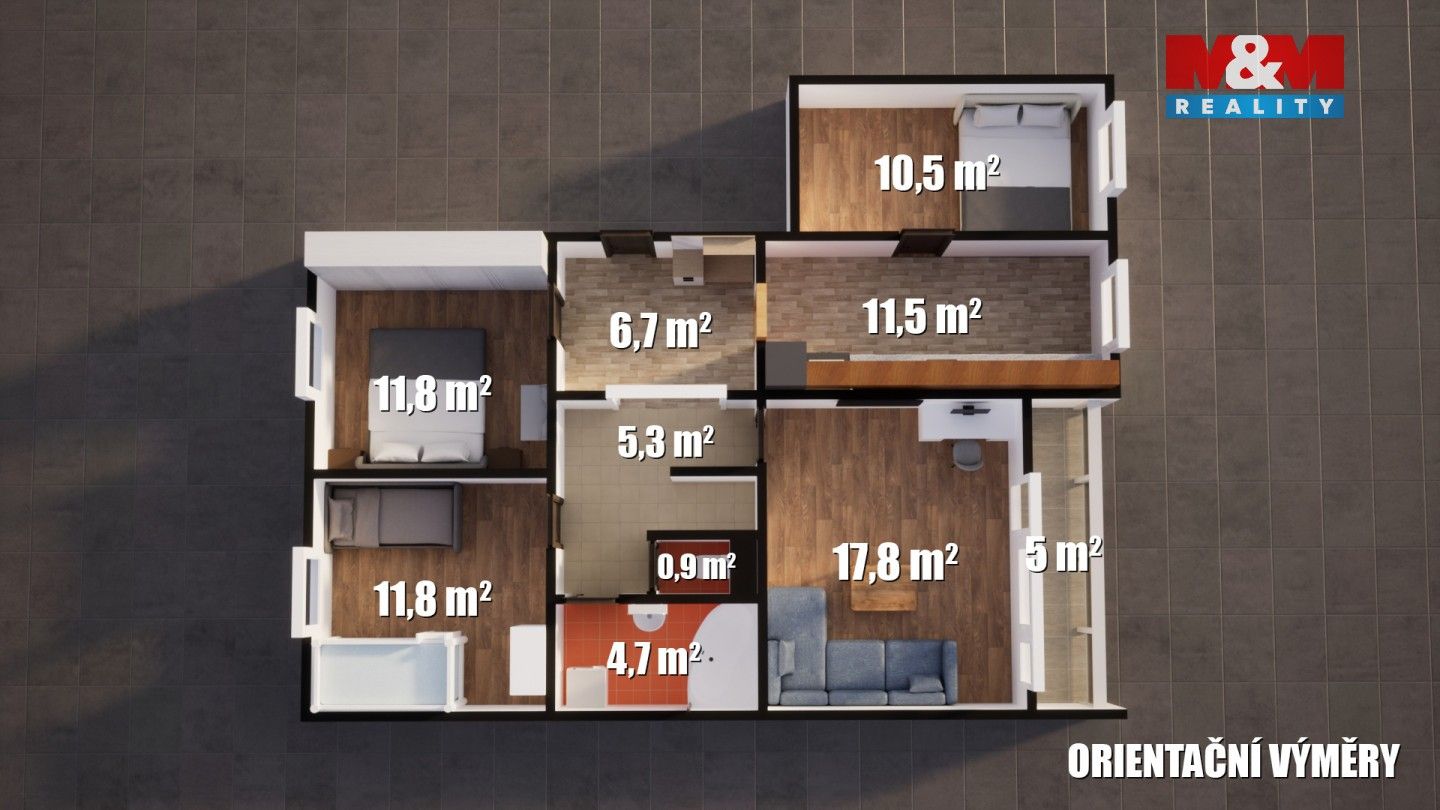Prodej bytu 4+1 88 m² - foto 5