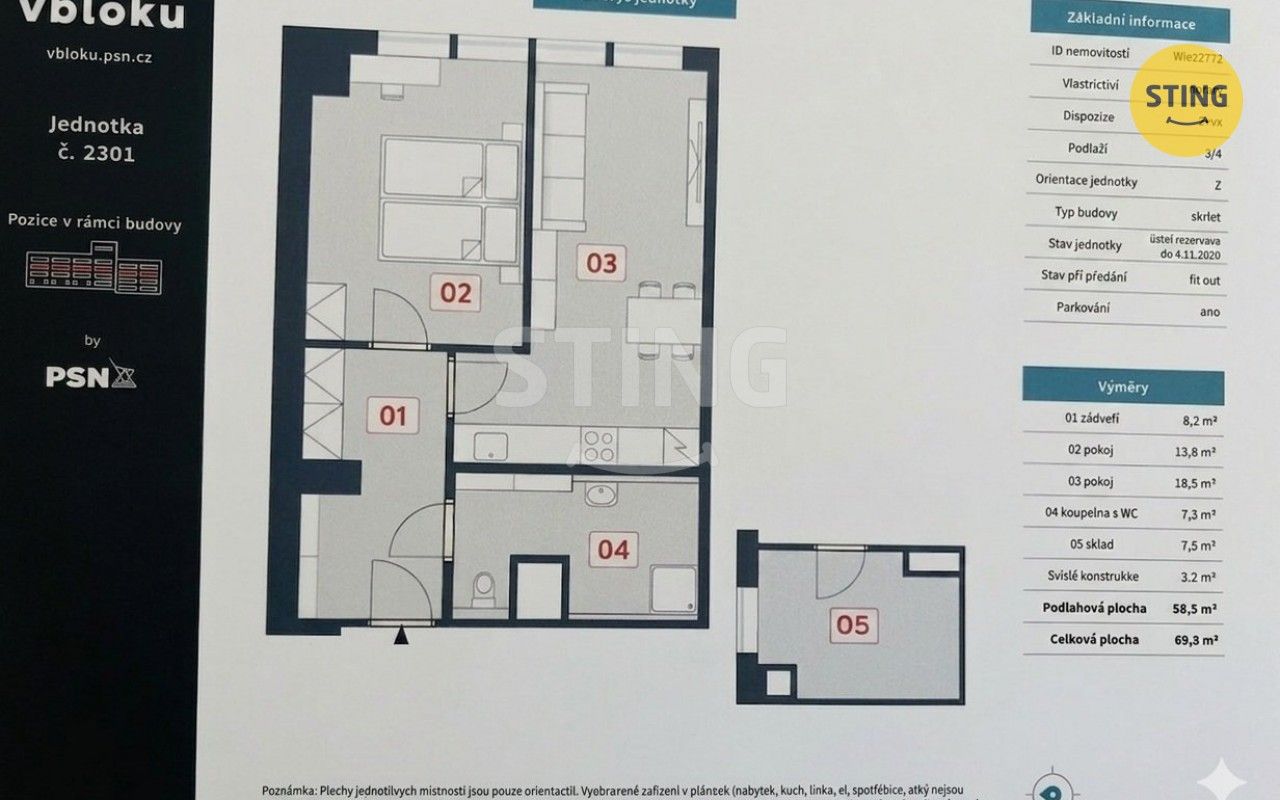 Prodej bytu 3+1 59 m² - foto 10