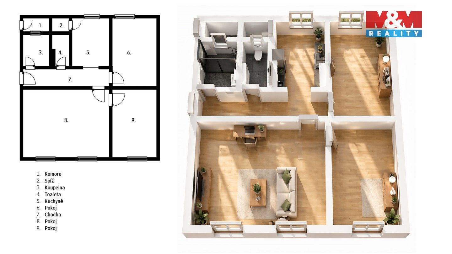 Prodej bytu 3+1 65 m² - foto 12