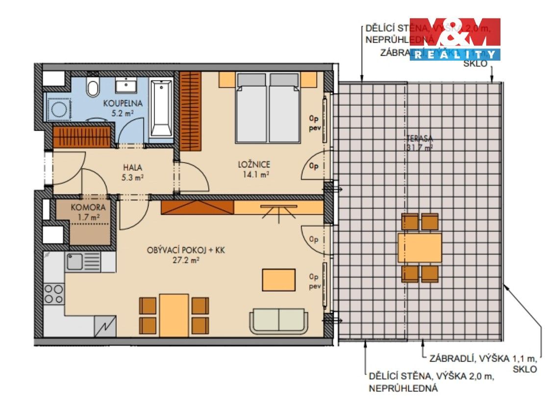 Prodej bytu 2+kk 56 m² - foto 9