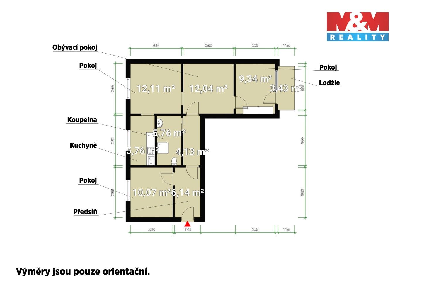 Pronájem bytu 4+1 65 m² - foto 2