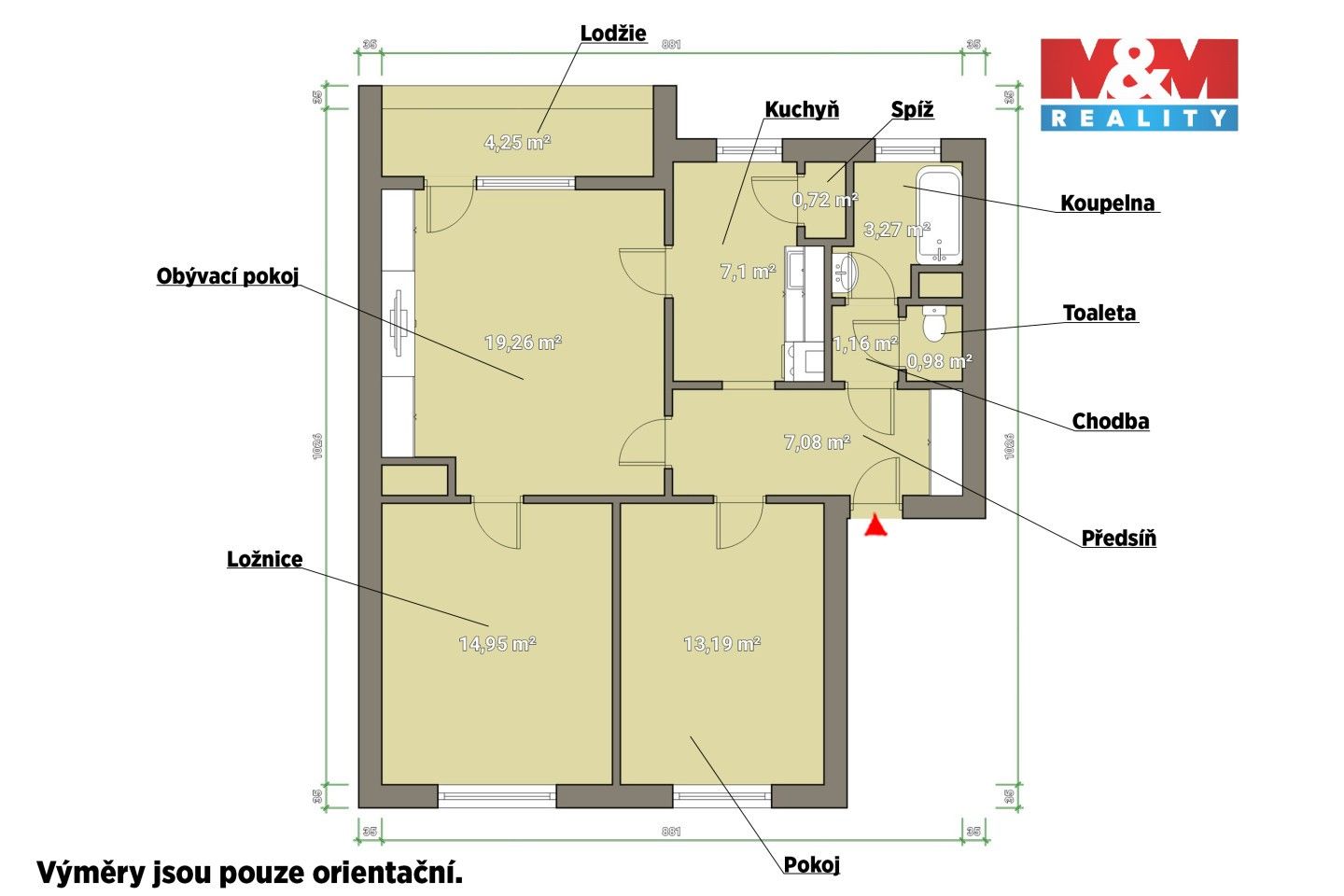 Prodej bytu 3+1 74 m² - foto 19