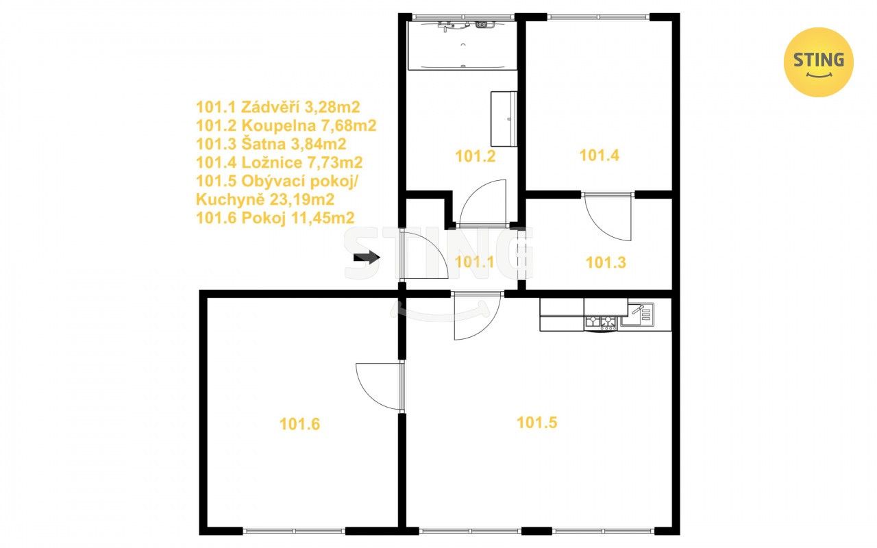 Prodej bytu 3+kk 57 m² - foto 17
