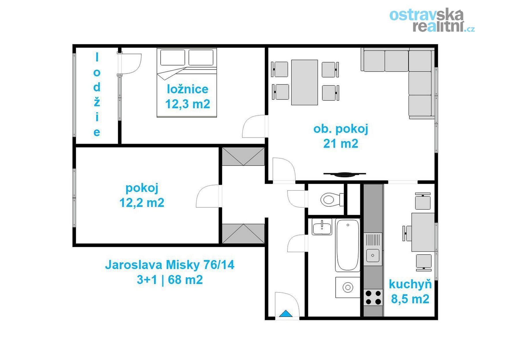 Prodej bytu 3+1 68 m² - foto 8