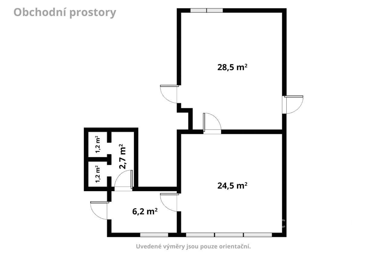 Pronájem komerčního prostoru 64 m² - foto 3