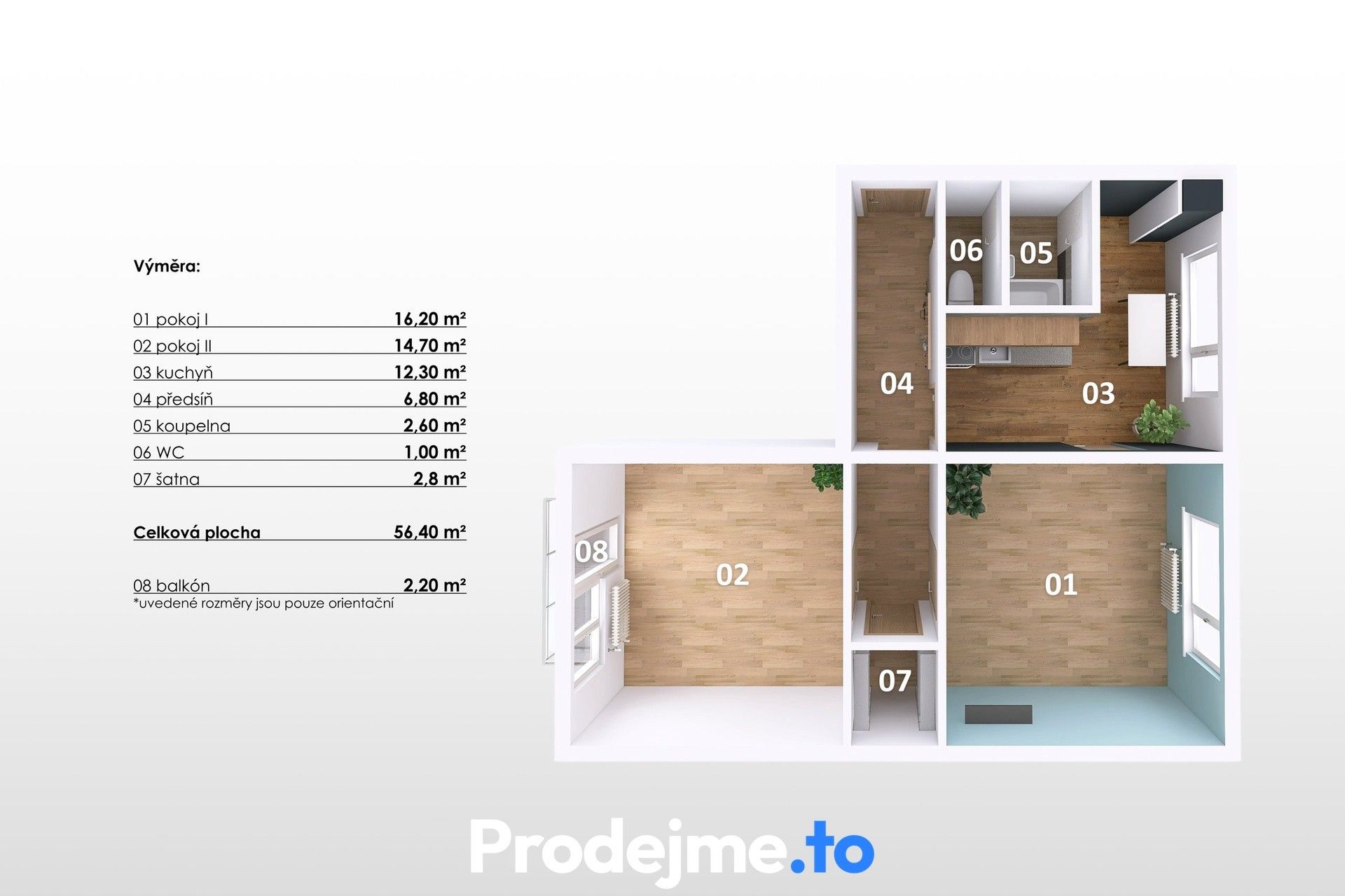 Prodej bytu 2+1 56 m² - foto 20