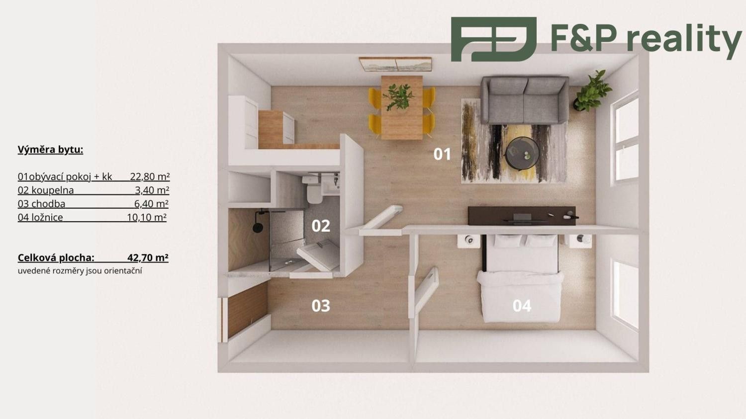 Prodej bytu 2+kk 43 m² - foto 24