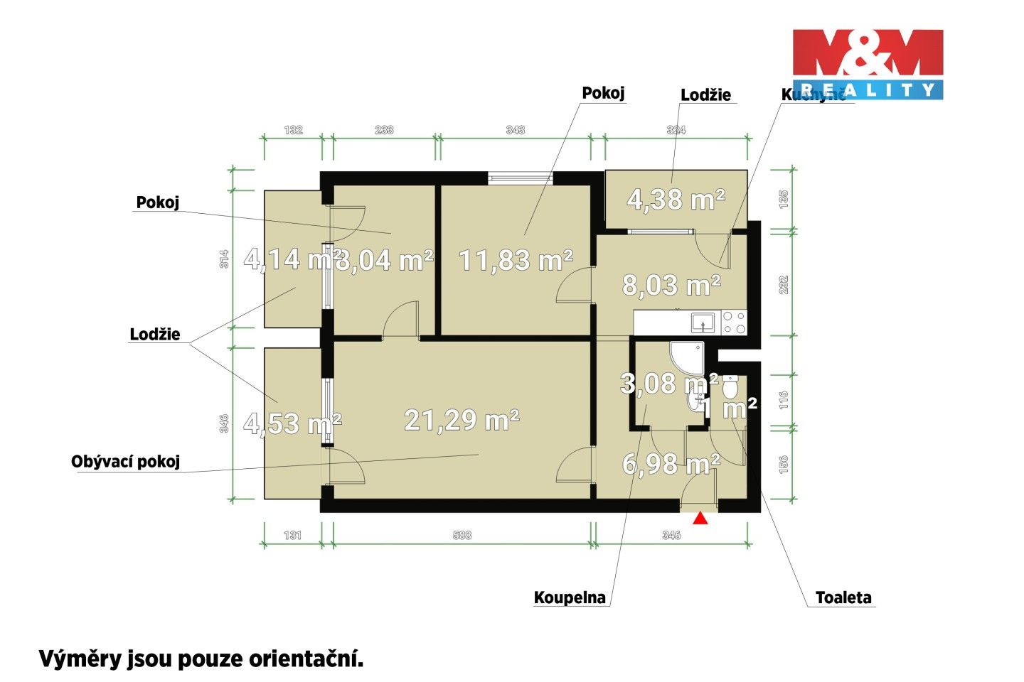 Prodej bytu 3+1 73 m² - foto 9