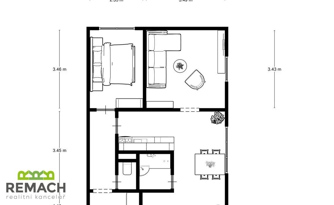 Prodej bytu 2+1 44 m² - foto 10
