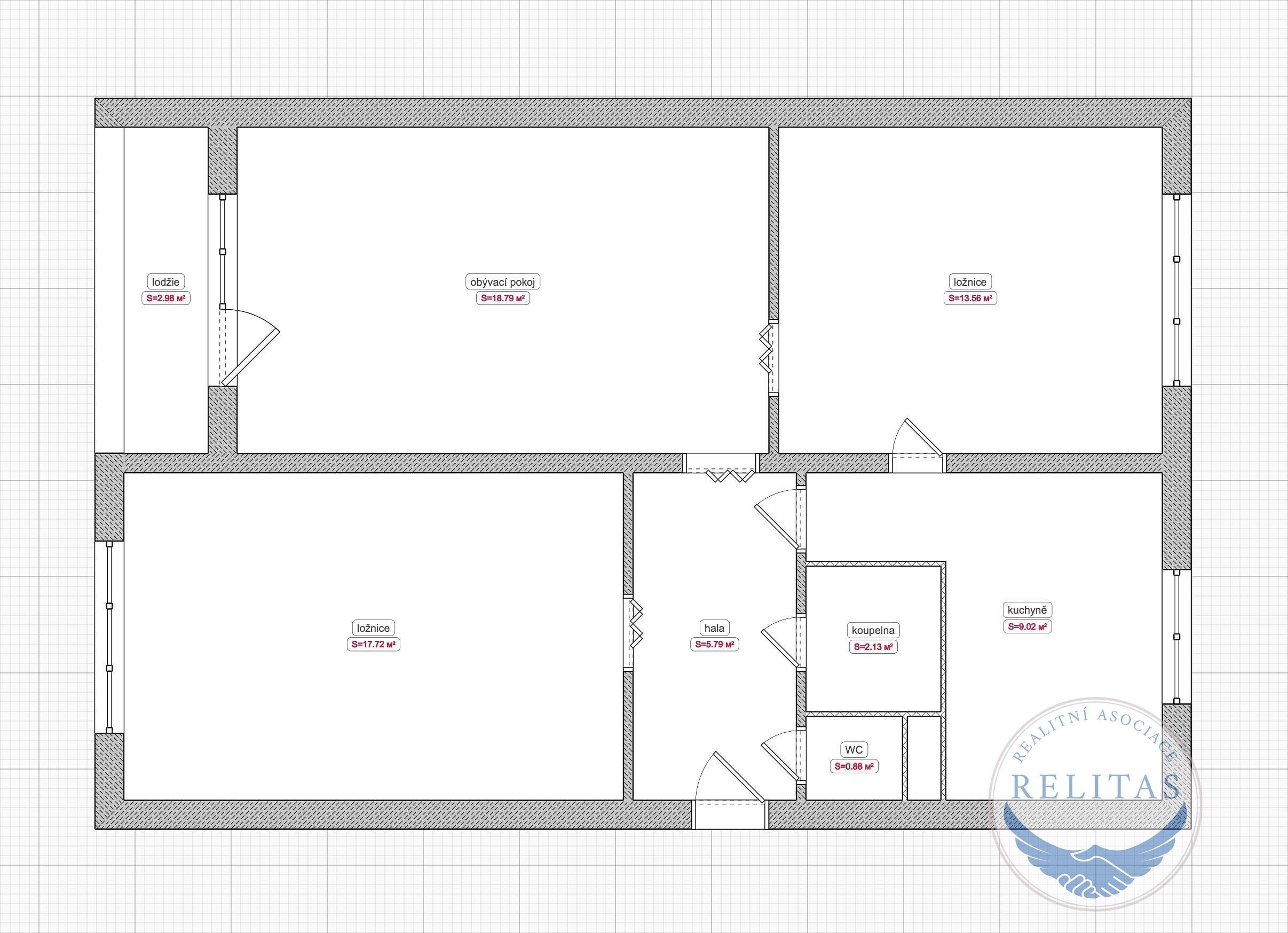 Prodej bytu 3+1 68 m² - foto 21