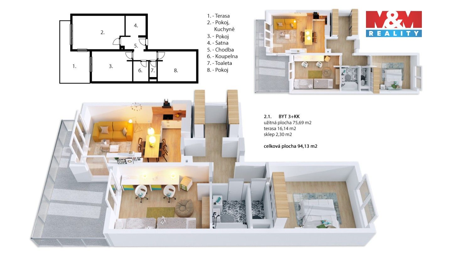 Prodej bytu 3+kk 75 m² - foto 4