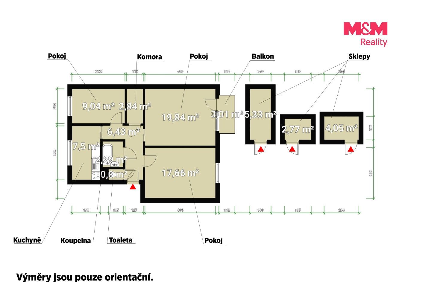 Prodej bytu 3+1 80 m² - foto 3