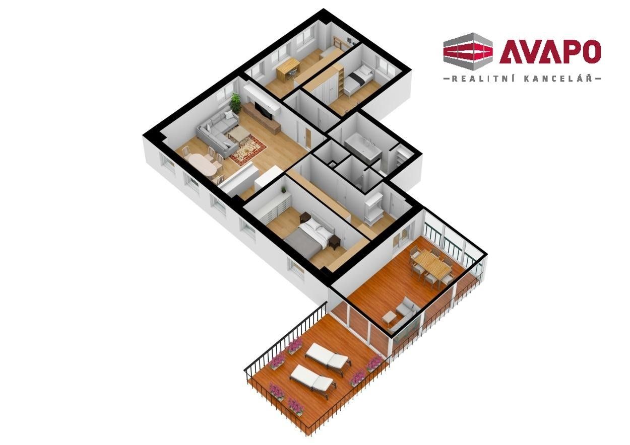 Pronájem bytu 4+kk 119 m² - foto 2