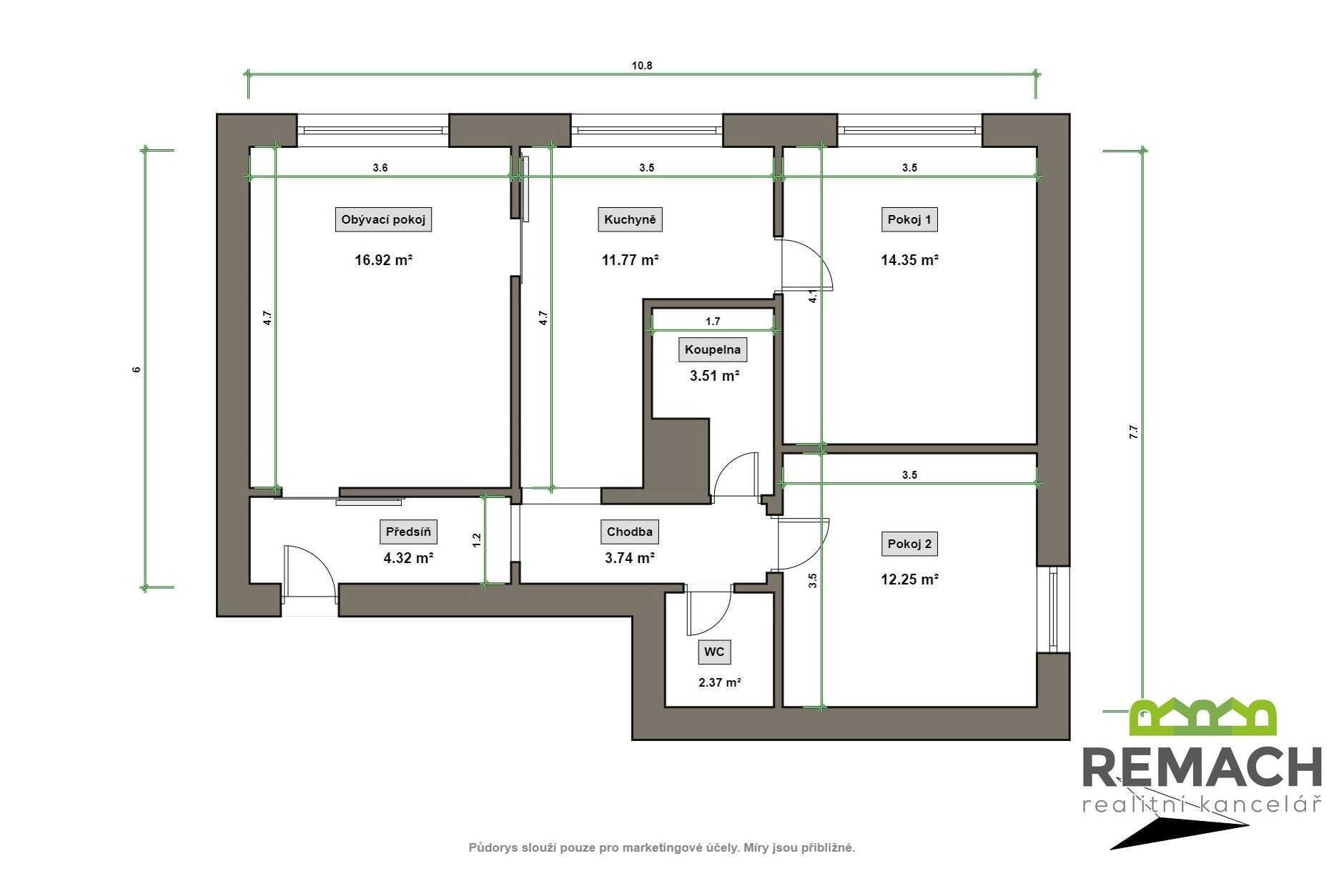Prodej bytu 3+1 72 m² - foto 14