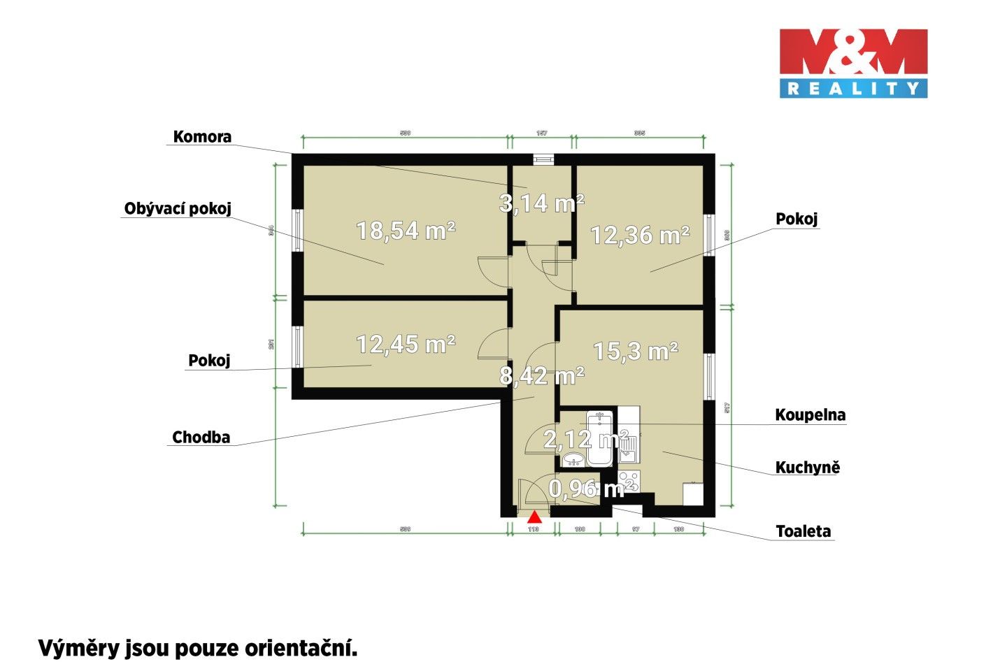 Prodej bytu 3+1 70 m² - foto 12