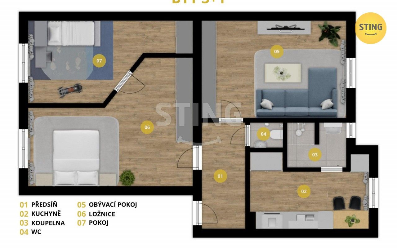 Prodej bytu 3+1 69 m² - foto 4