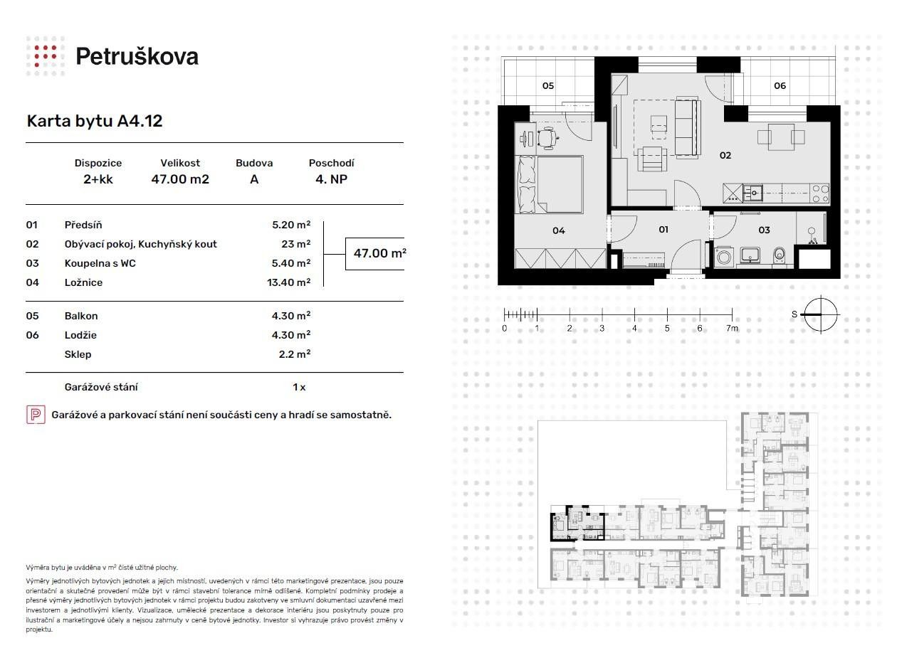 Prodej bytu 2+kk 45 m² - foto 4