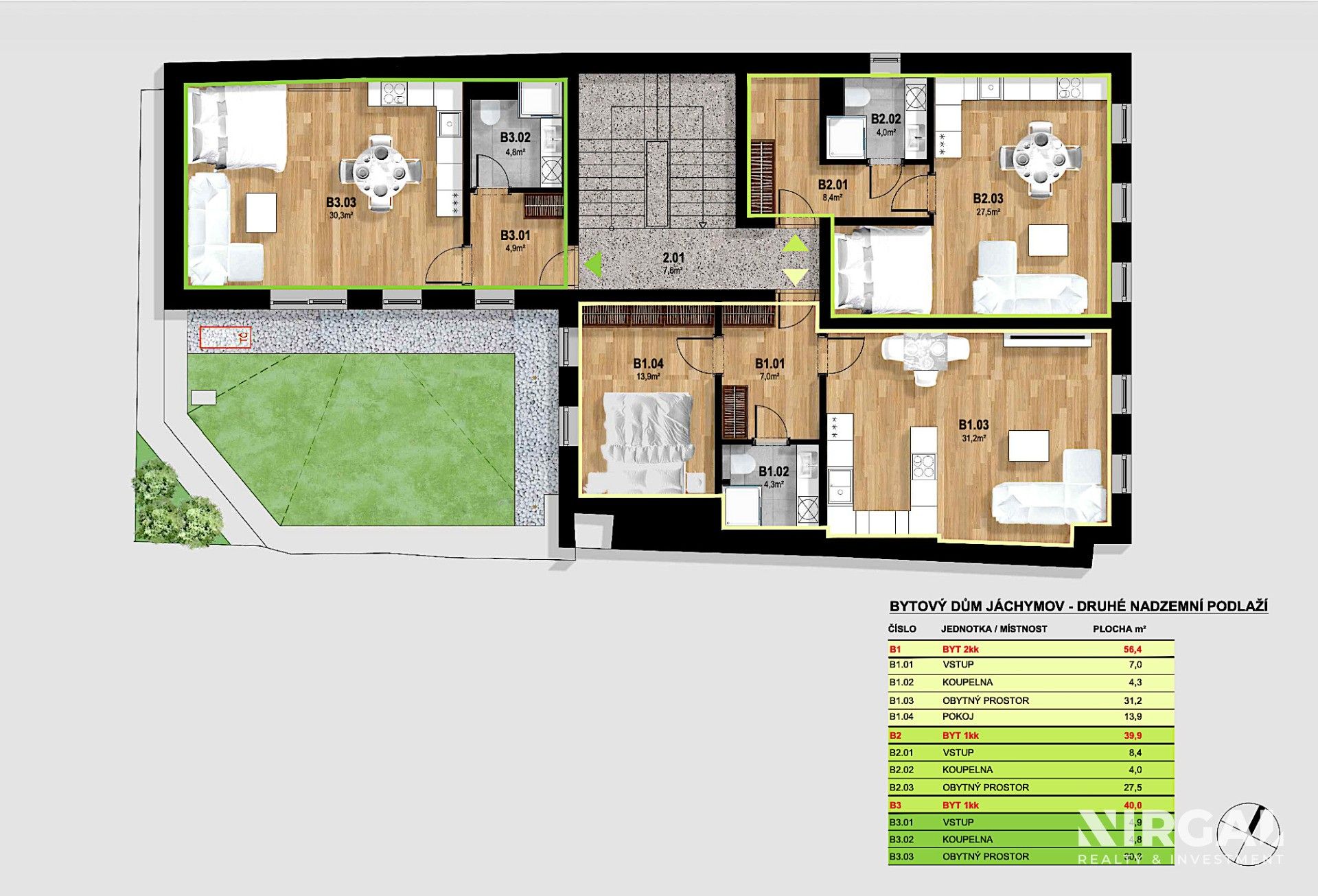 Prodej bytu 1+kk 40 m² - foto 1