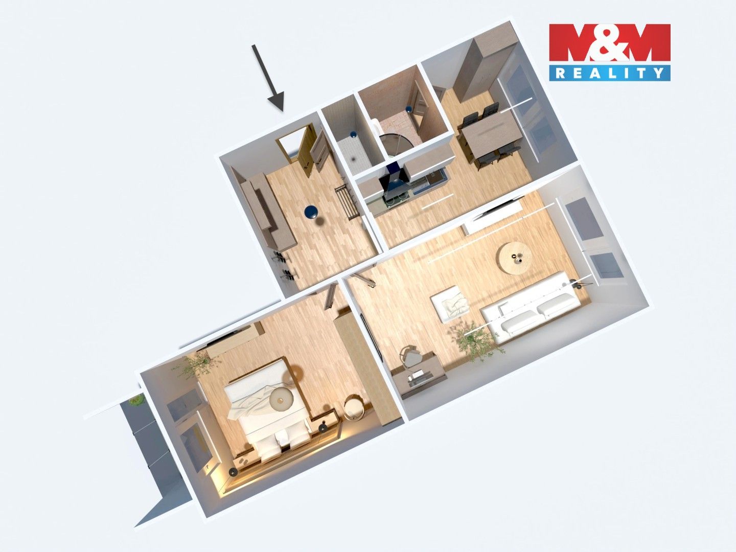 Prodej bytu 2+1 61 m² - foto 6