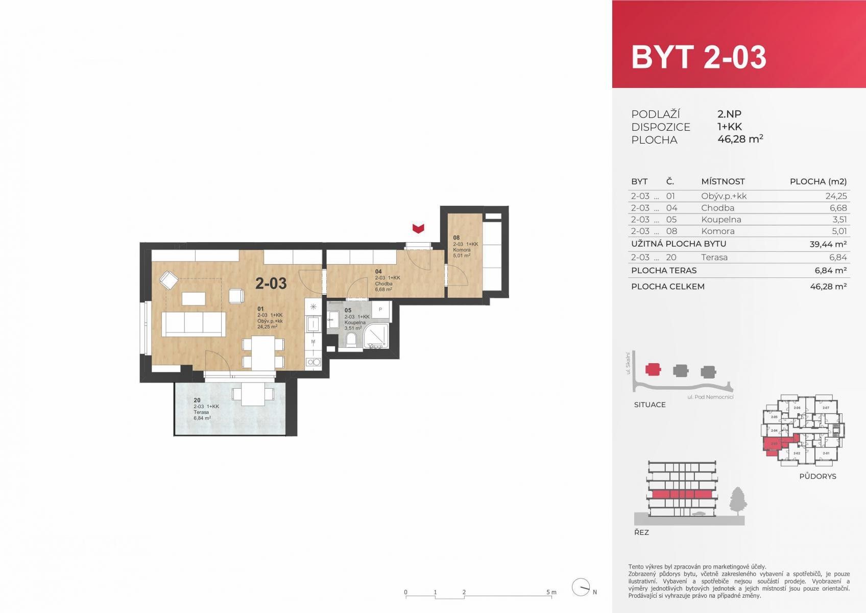 Pronájem bytu 1+kk 39 m² - foto 19