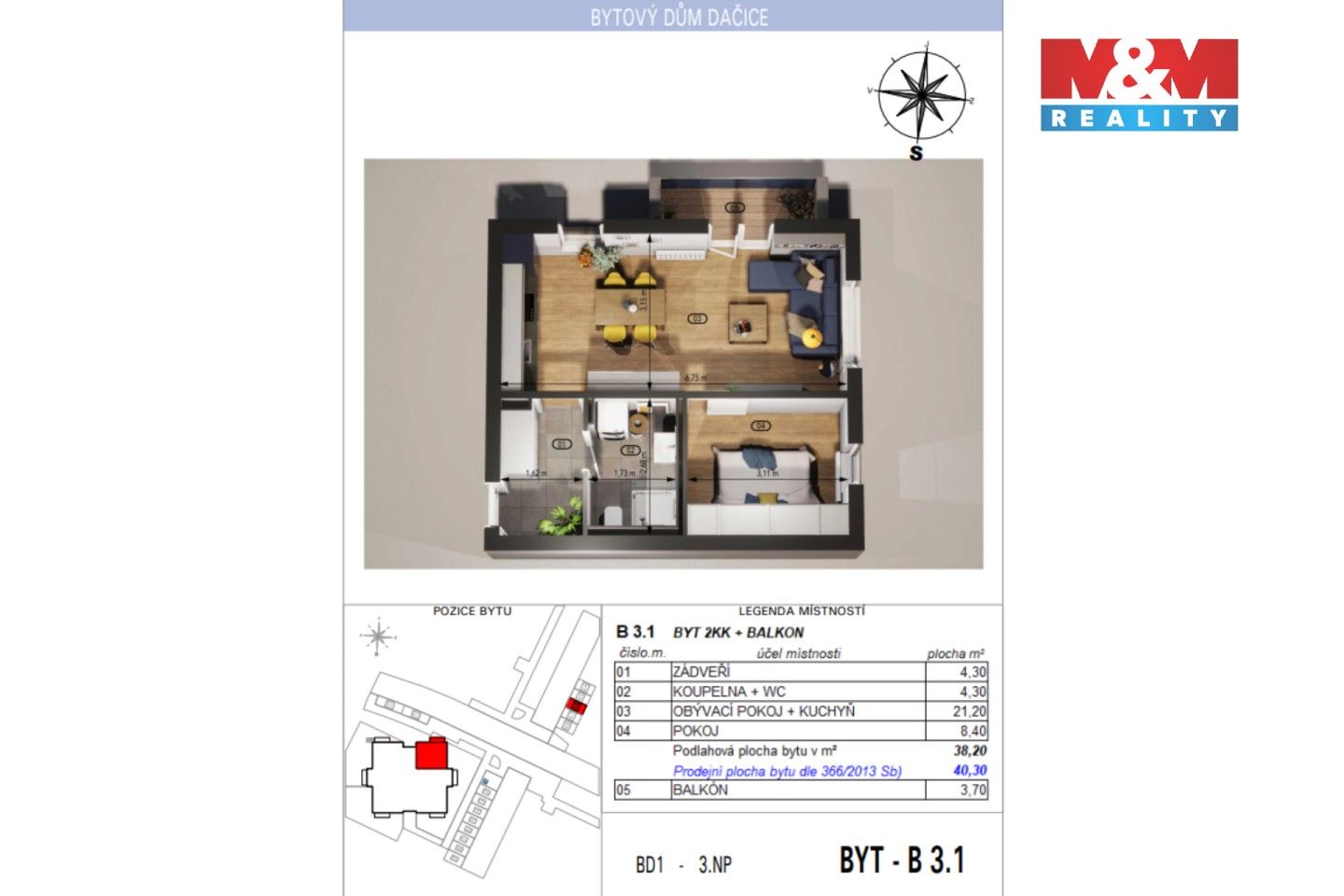 Prodej bytu 2+kk 40 m² - foto 10