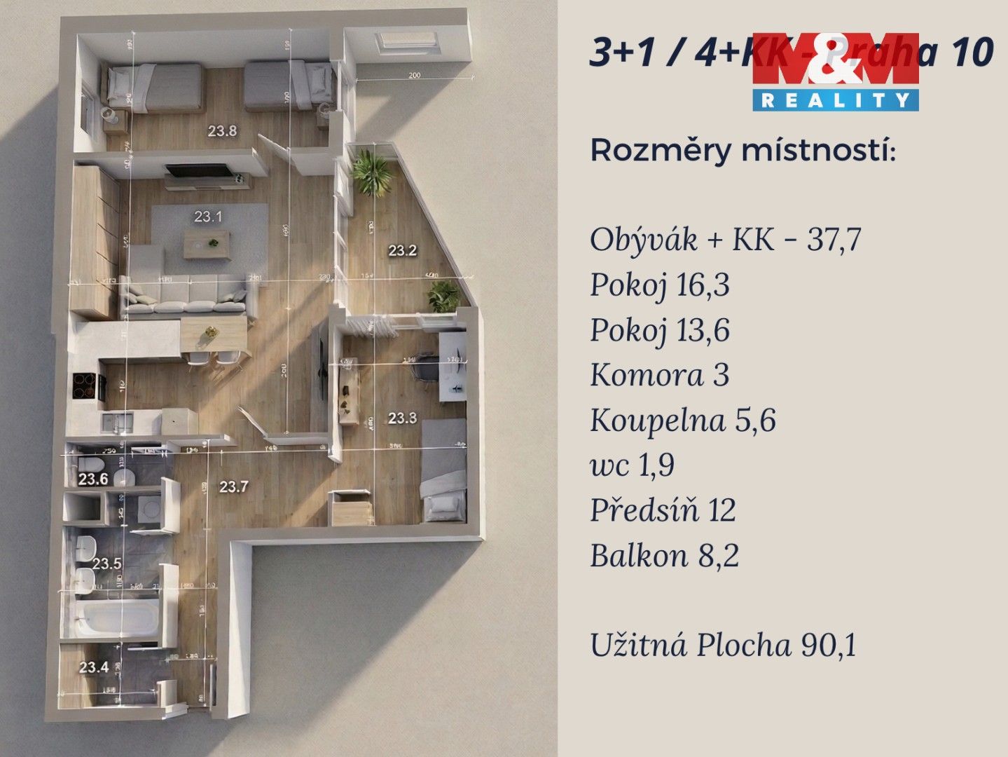 Prodej bytu 3+kk 94 m² - foto 17