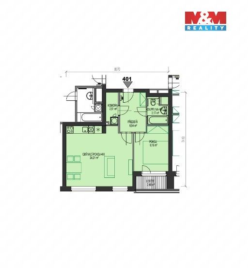 Prodej bytu 2+kk 50 m² - foto 25