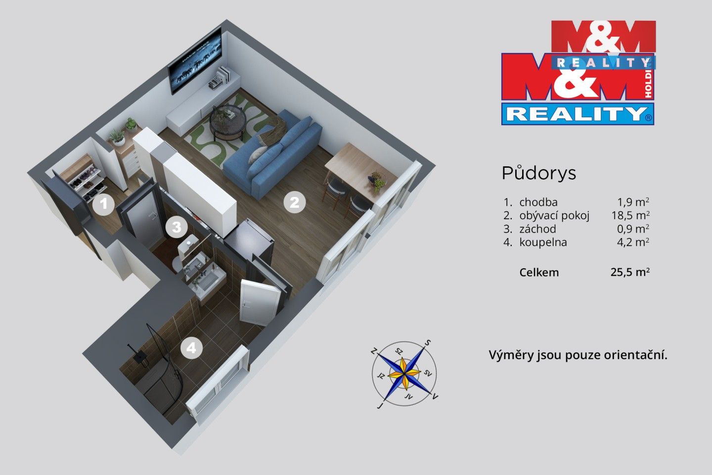 Prodej bytu 1+kk 25 m² - foto 12