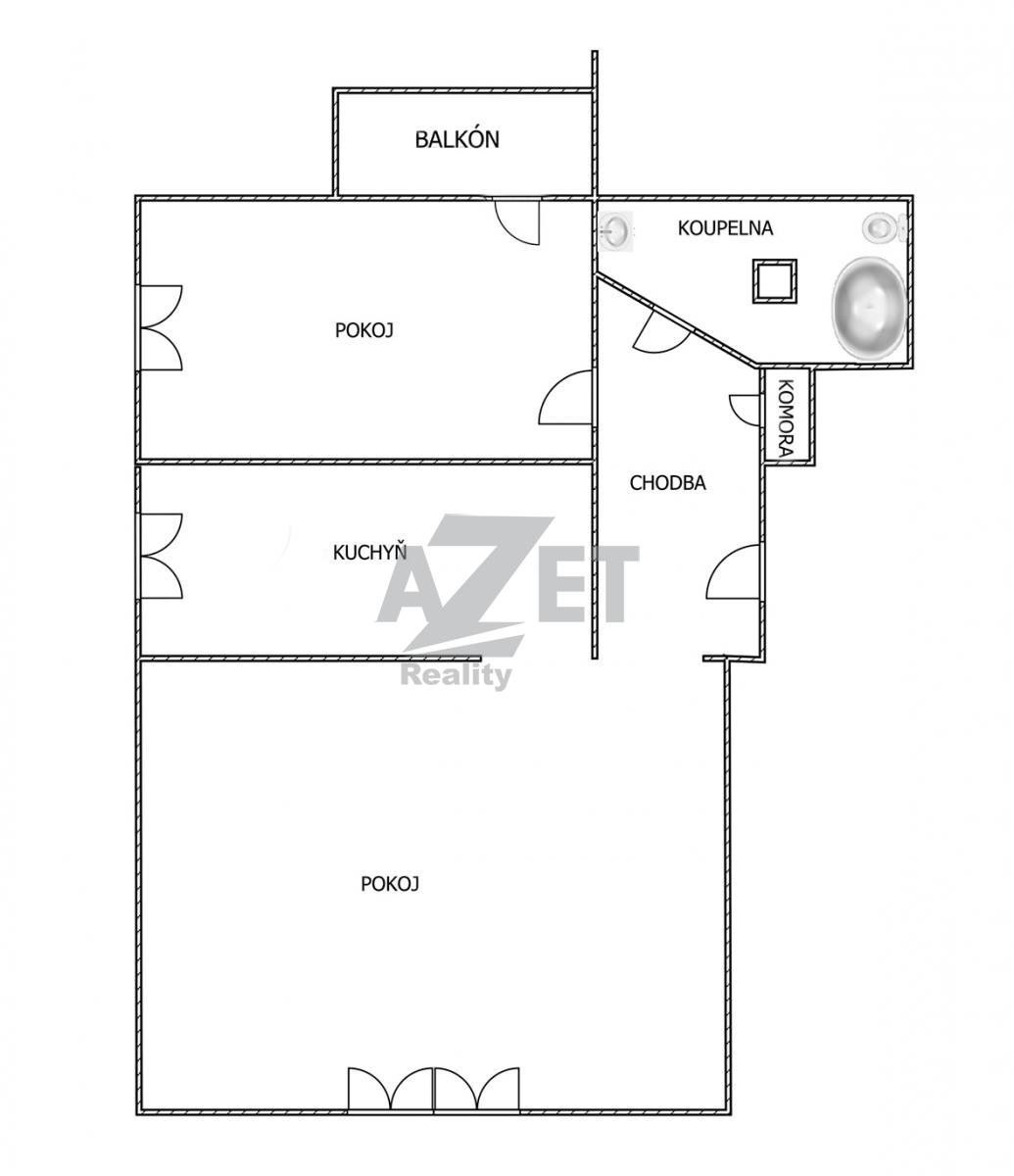 Prodej bytu 2+1 50 m² - foto 10