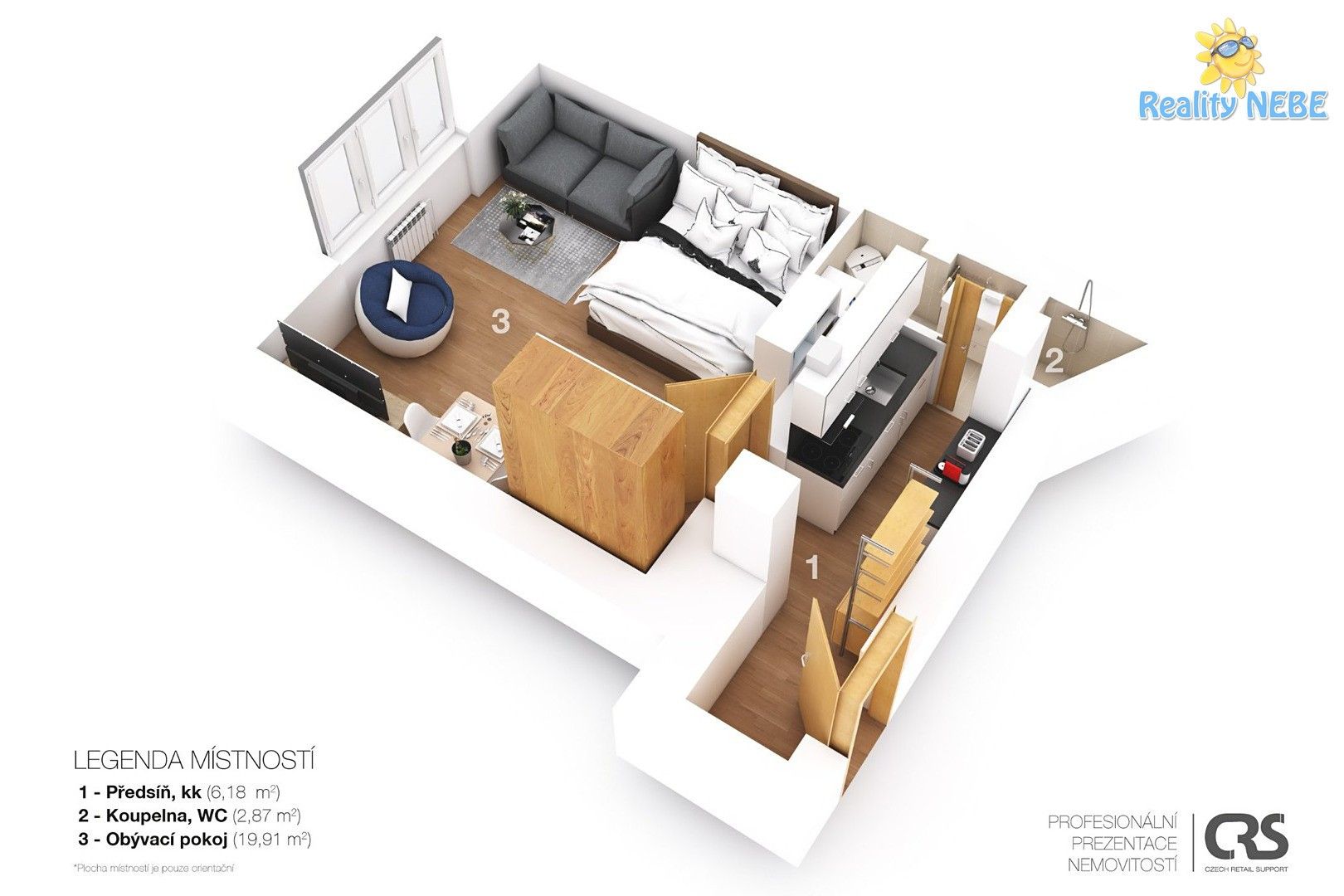 Prodej bytu 1+1 35 m² - foto 11