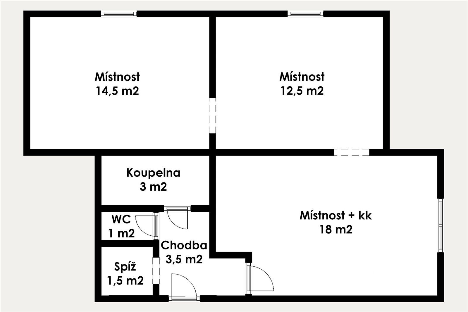Prodej bytu 3+kk 54 m² - foto 2