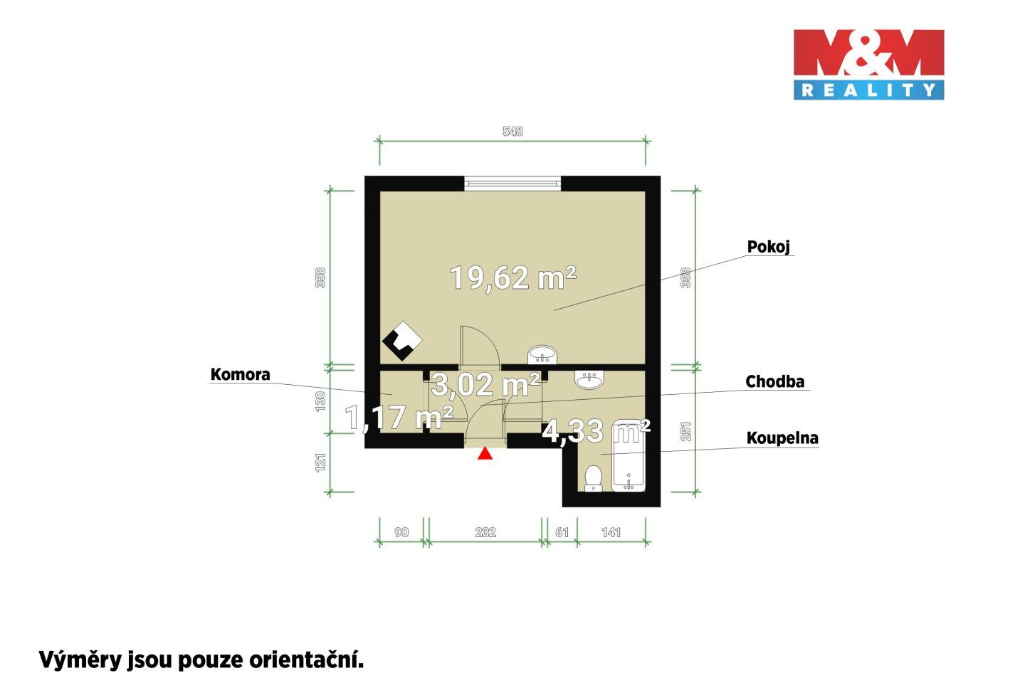 Prodej bytu 1+kk 28 m² - foto 13