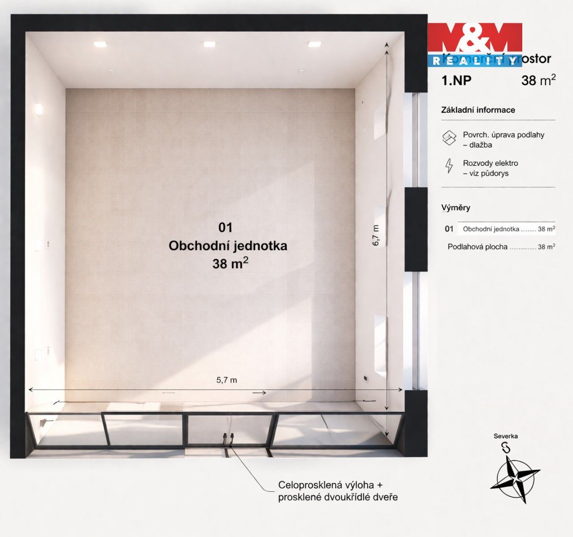 Pronájem komerčního prostoru 38 m² - foto 9