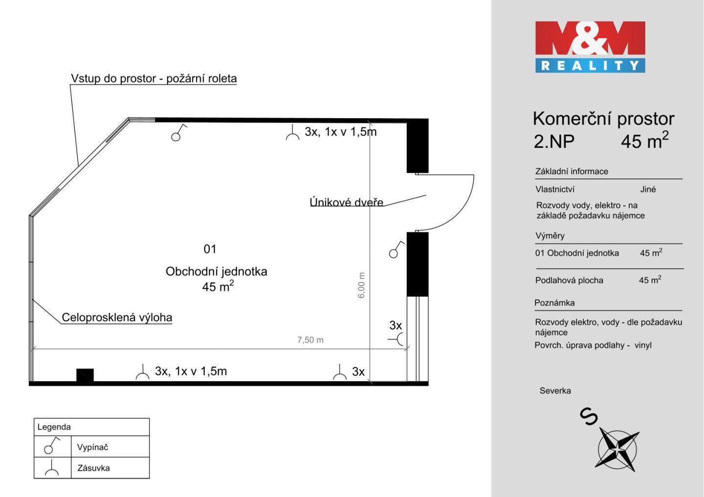 Pronájem komerčního prostoru 45 m² - foto 5