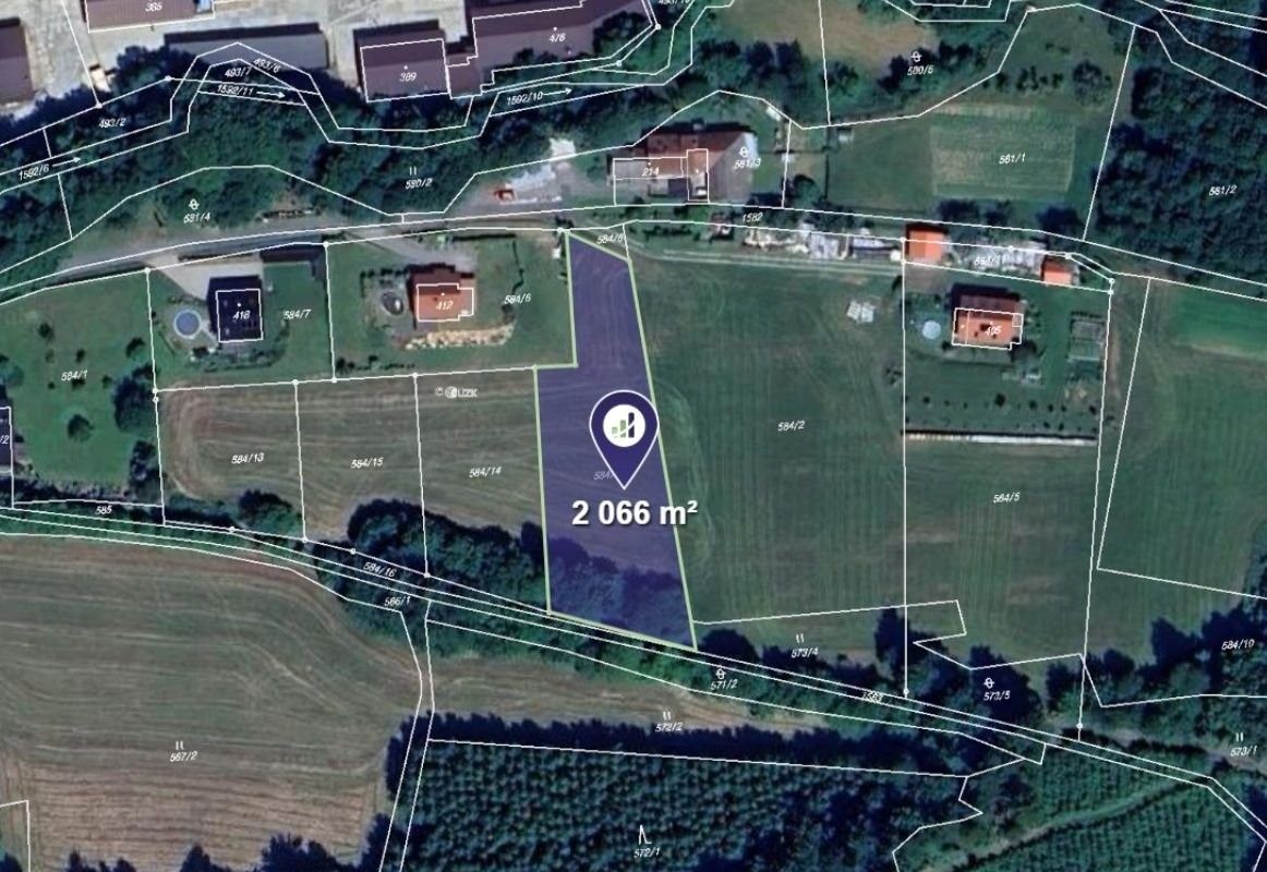Prodej pozemku 2066 m² - foto 1
