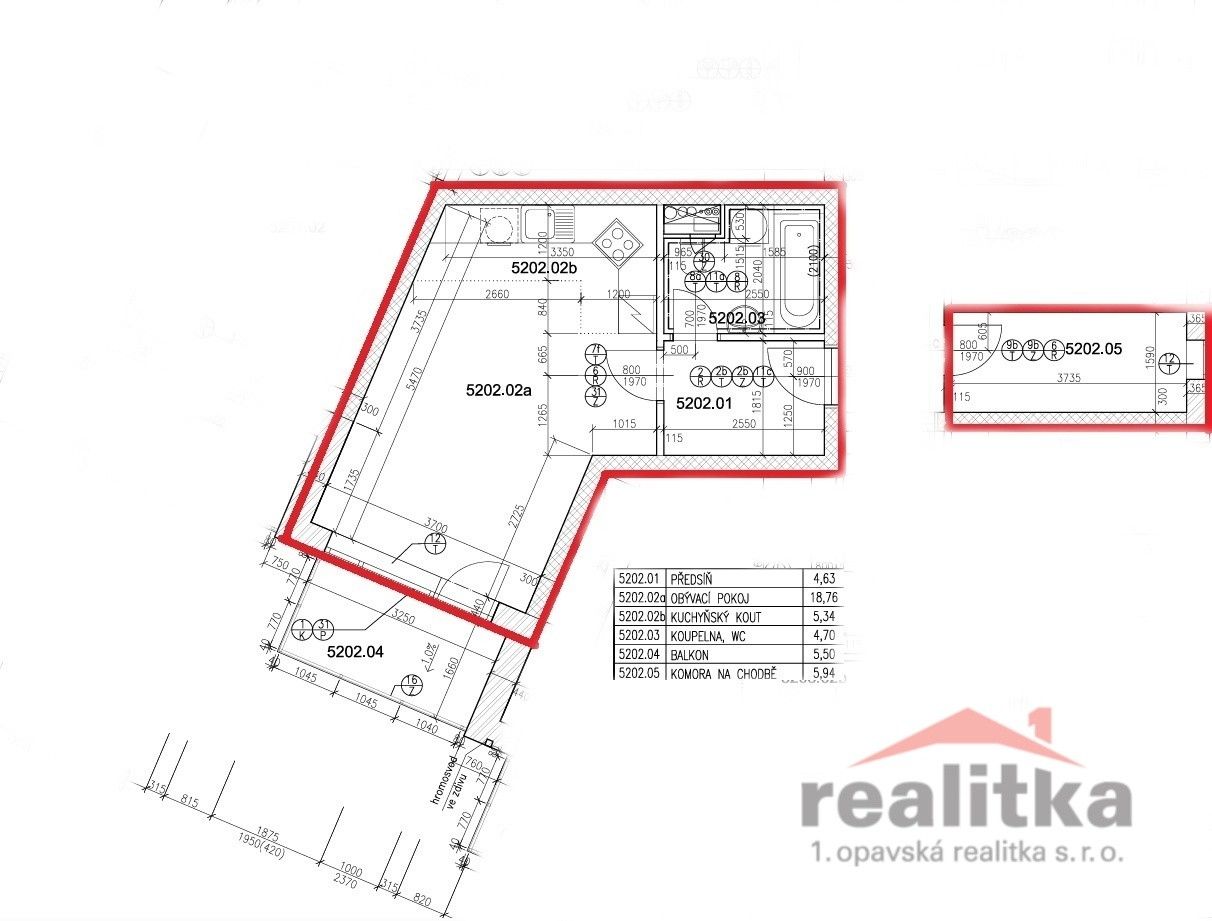 Prodej bytu 1+kk 45 m² - foto 14