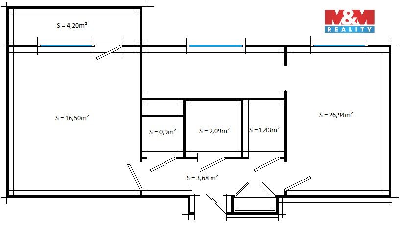 Prodej bytu 2+1 57 m² - foto 15