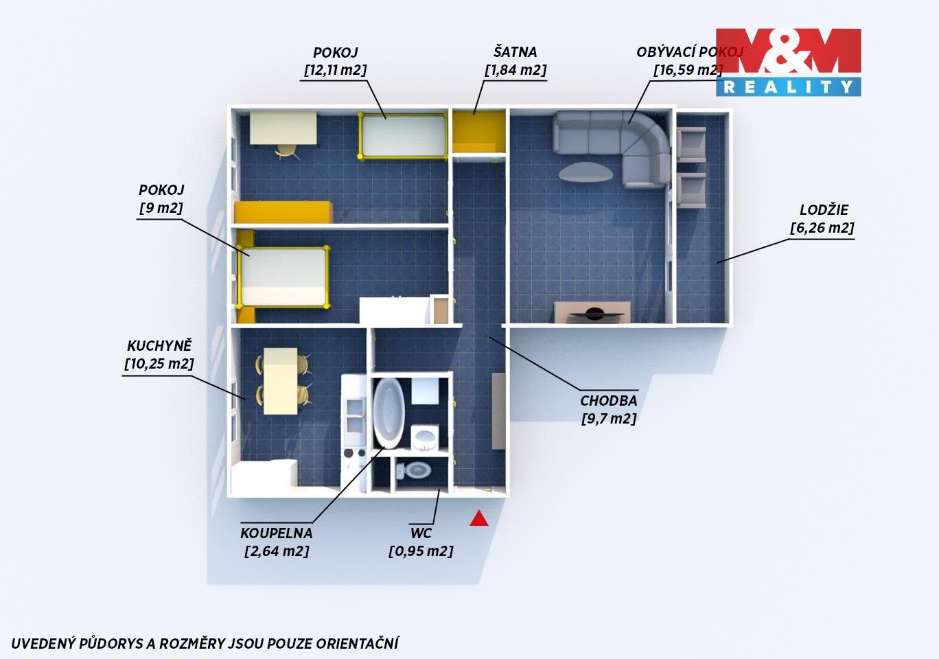 Prodej bytu 3+1 63 m² - foto 12