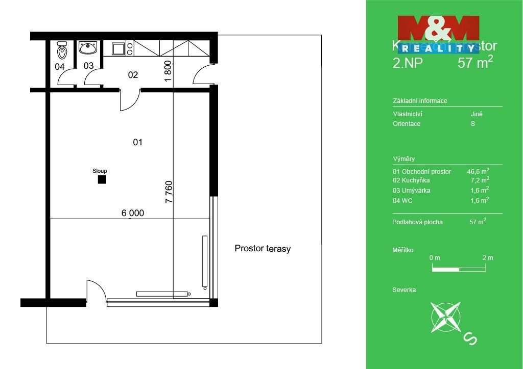 Pronájem komerčního prostoru 57 m² - foto 8