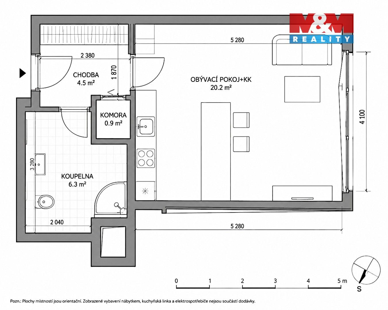 Prodej bytu 1+kk 33 m² - foto 5