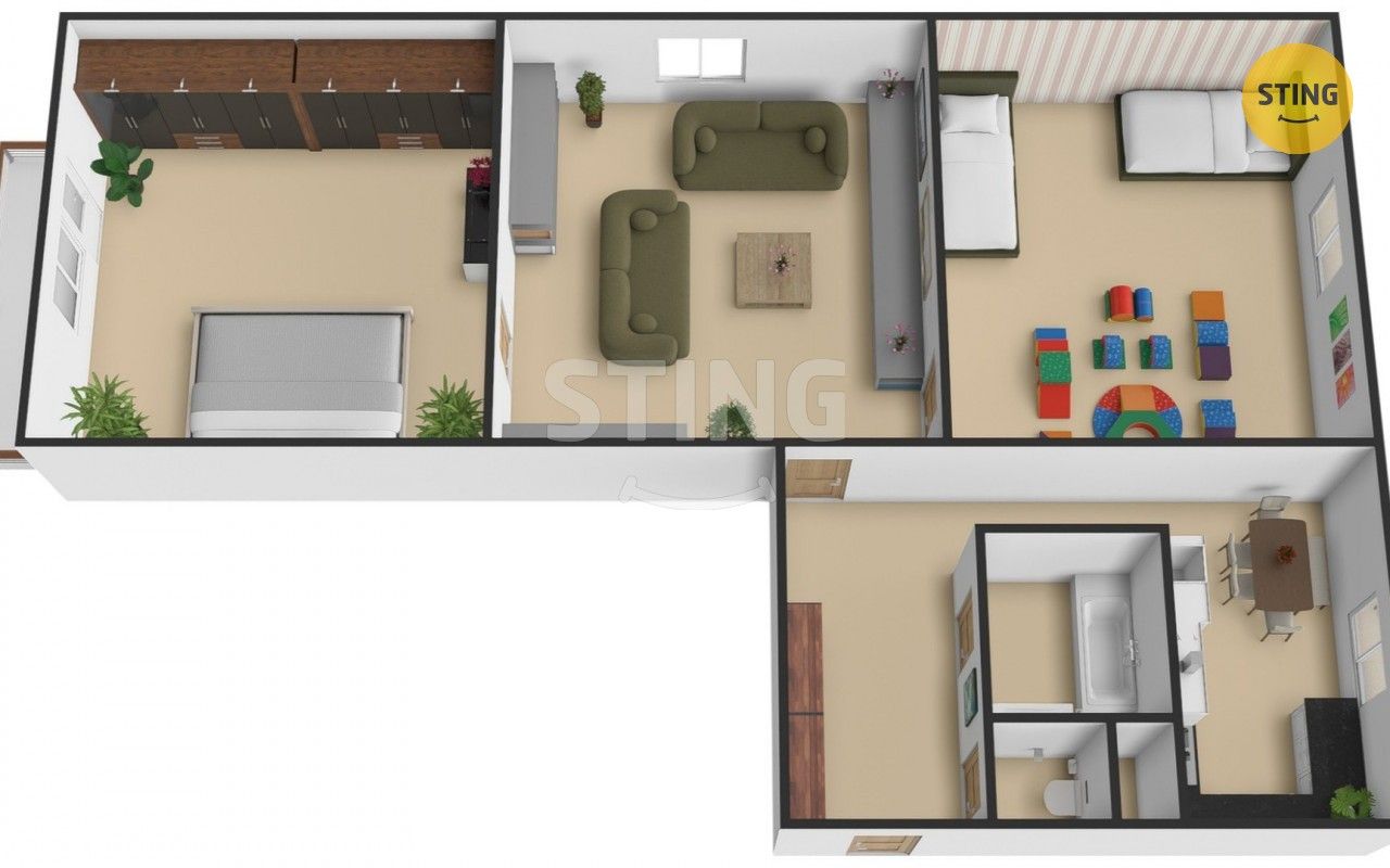 Prodej bytu 3+1 53 m² - foto 3