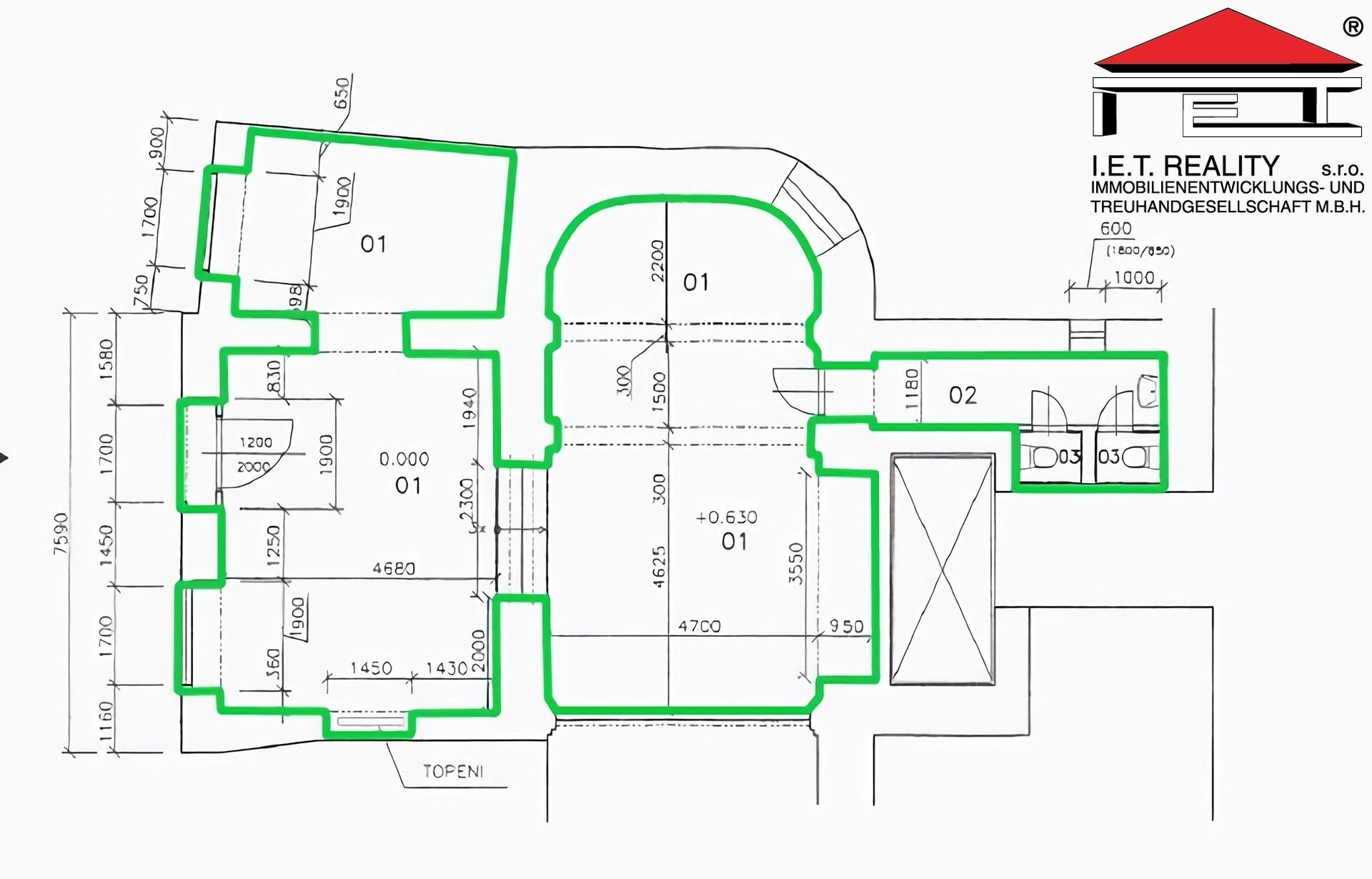 Pronájem komerčního prostoru 106 m² - foto 9