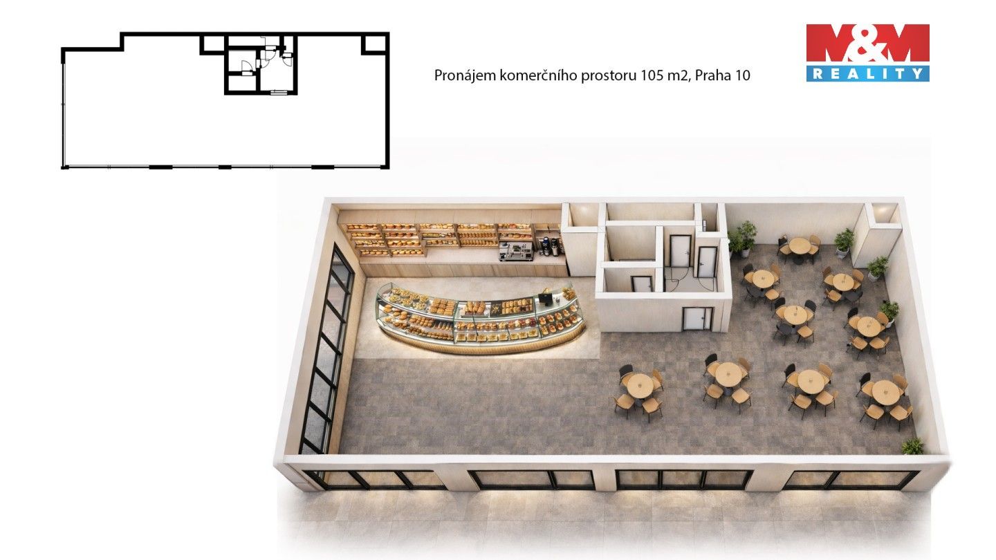 Pronájem komerčního prostoru 102 m² - foto 5